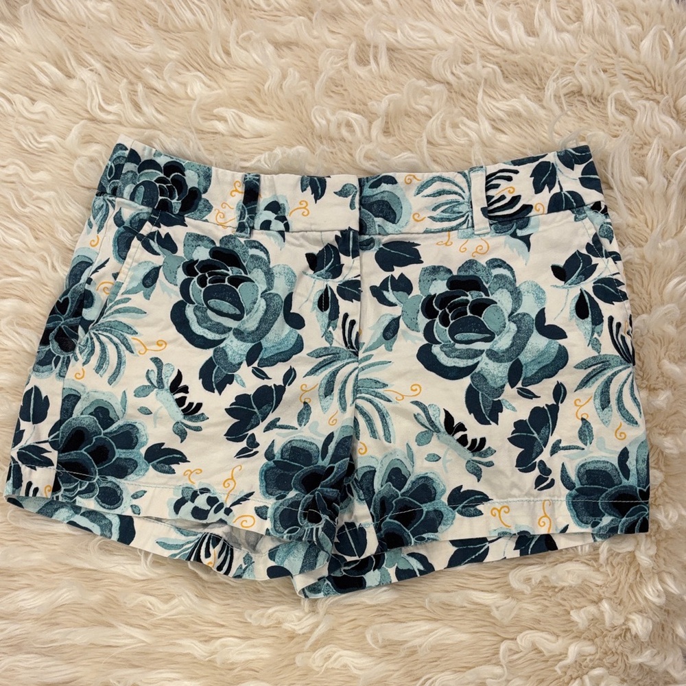 LOFT Blue Floral Women Shorts